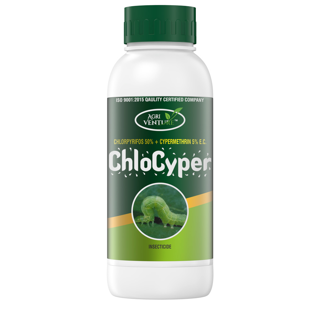 Agriventure Chlocyper (Chlorpyriphos 50% + Cypermethrin 5% Ec) Insecticides