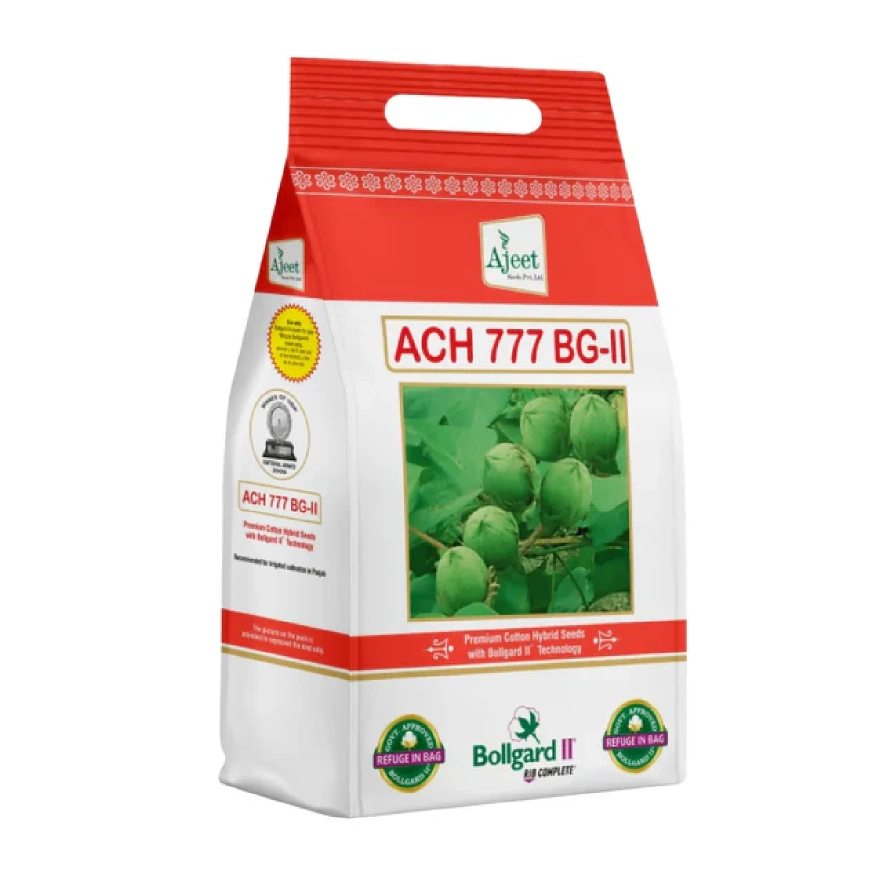Ajeet ACH 777 BG-II Hybrid Cotton Seeds (Kapas Ke Beej) Capacity Ensures High Yield