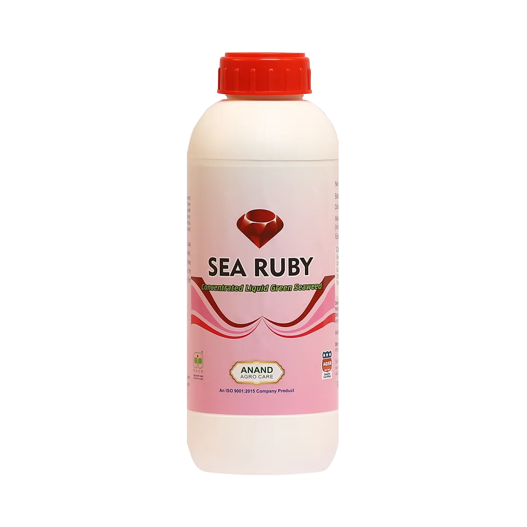 Anand Sea Ruby (Liquid) Green Seaweed Extract, Provides Natural N.P.K, Improves The Development Of Roots And Shoots