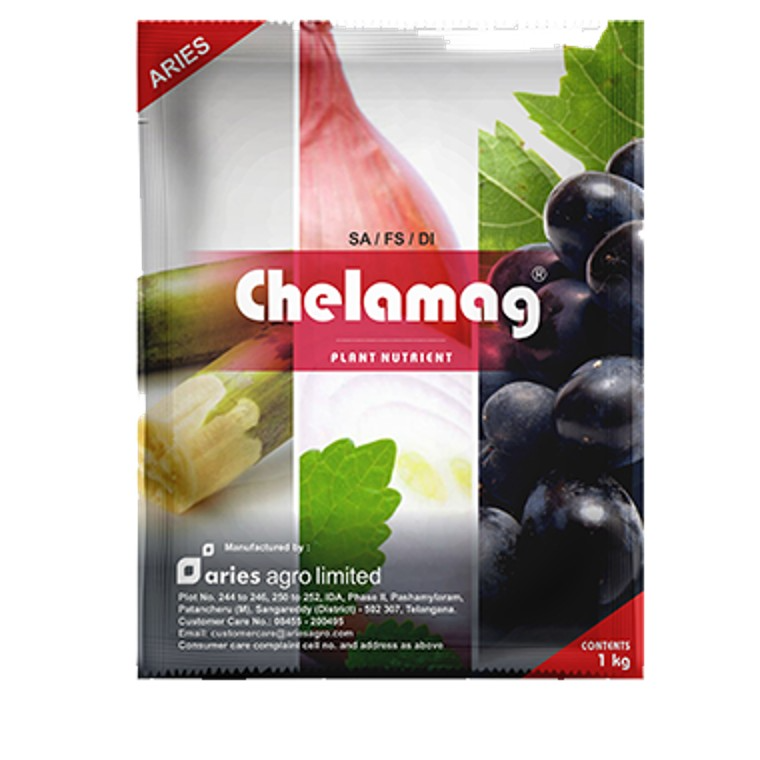Aries Agro Chelamag FS EDTA Magnesium 6% Water Soluble Fertilizer, Increases Oil Content Of Several Crops.