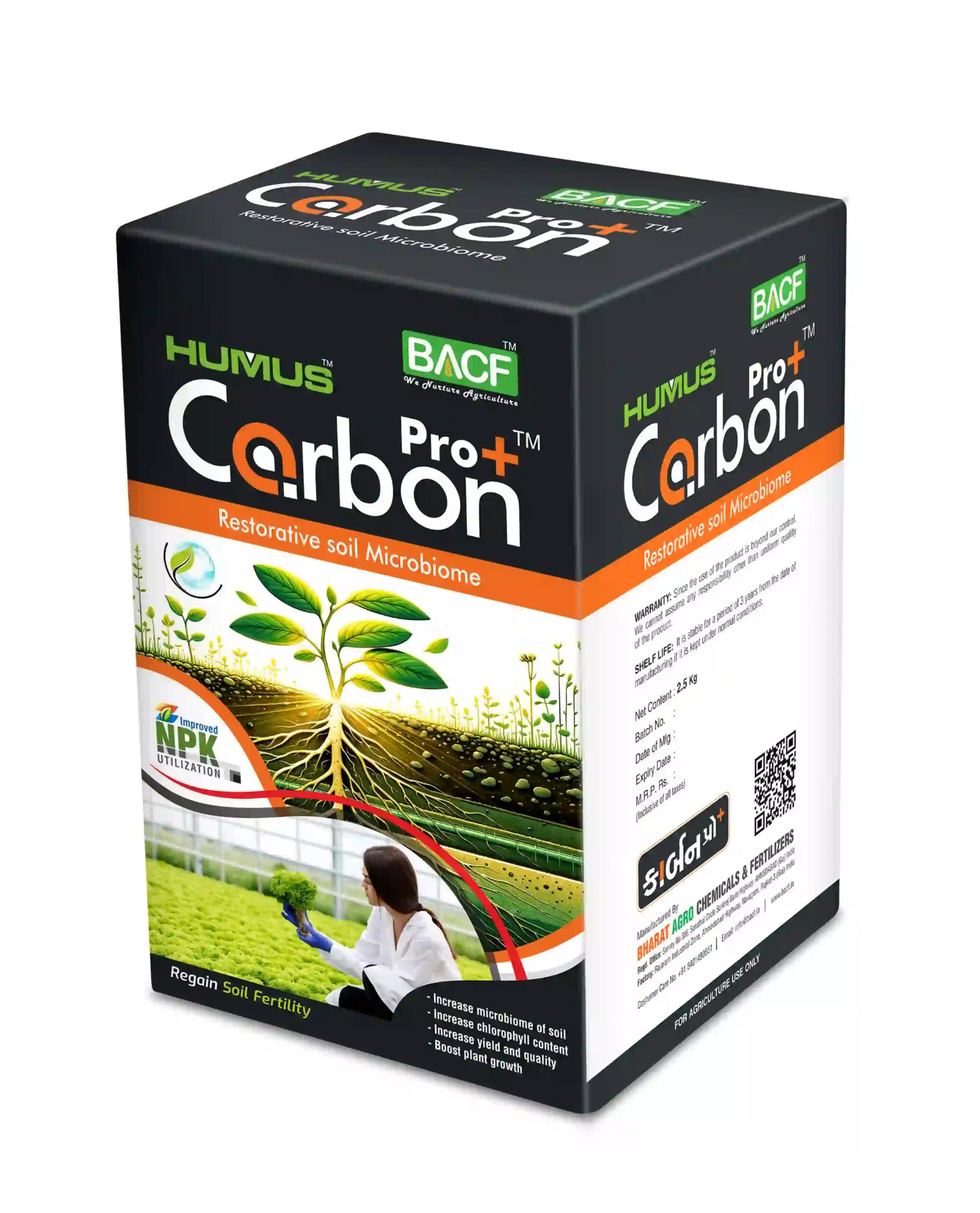 BACF Carbon Pro+ Organic Carbon, Microgranules Based Complex Carbon Sources, Use For Vegetable, Fruit, Cotton and Horticulture Crops