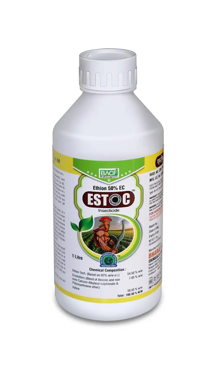 BACF Estoc Ethion 50% EC Insecticides, Effective Against Thrips, Aphids, Post and Pre Construction Termite Treatment