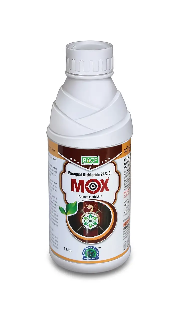 BACF Mox Paraquat Dichloride 24% SL Herbicide , Target To Grassy And Broadleaved weeds and other weeds pests
