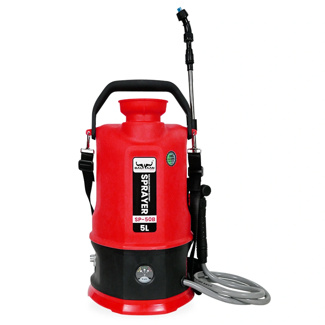 Balwaan SP-50B Li-Ion Garden Battery Sprayer, Battery Operated High-Pressure Sprayer, 5 L Tank Capacity, Use for Gardening, Agriculture and Lawn Care