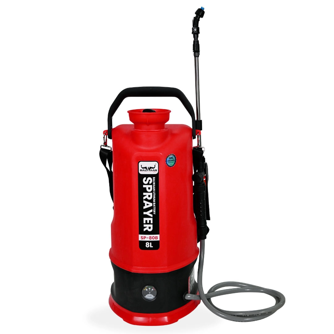 Balwaan SP-80B Li-Ion Garden Spray Pump, 12 Volt x 2.6 Amp Battery, 8 Ltr Tank Capacity, Suitable for Garden Pest Control and Agriculture