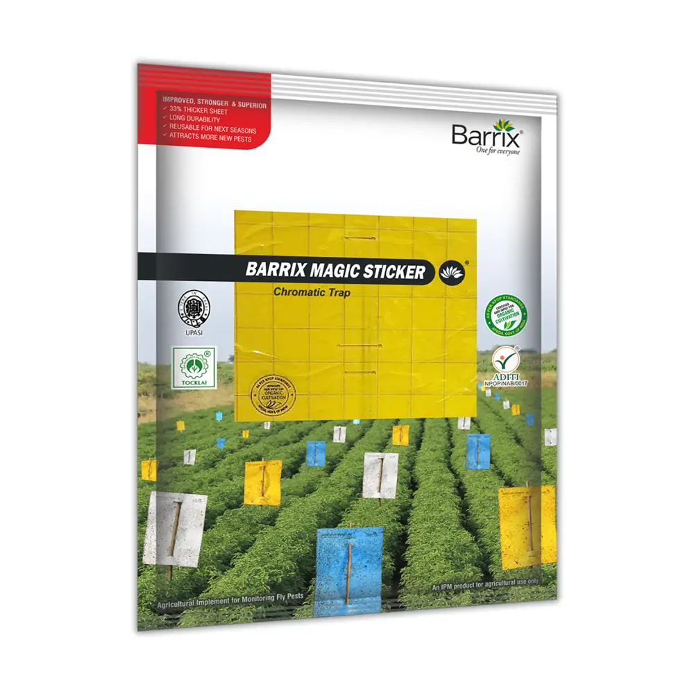 Barrix Magic Sticker Sheet, Non-Drying, Non-Fading, Non-Dripping. Double Side Gumming, Effective In Mass Trapping.