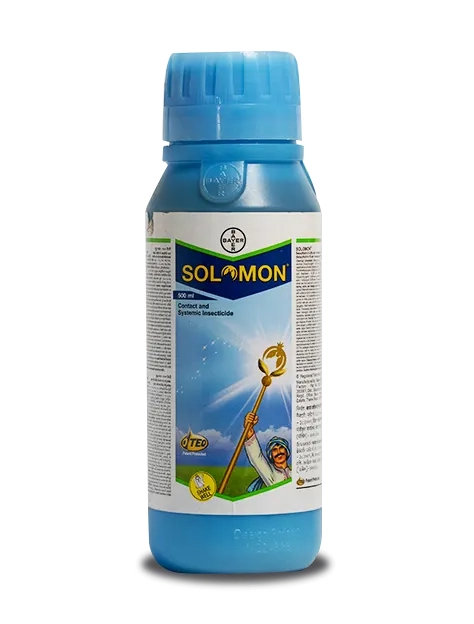 Bayer SOLOMON Beta Cyfluthrin + Imidacloprid 300 OD (8.49 + 19.81). Broad Spectrum Insecticides.