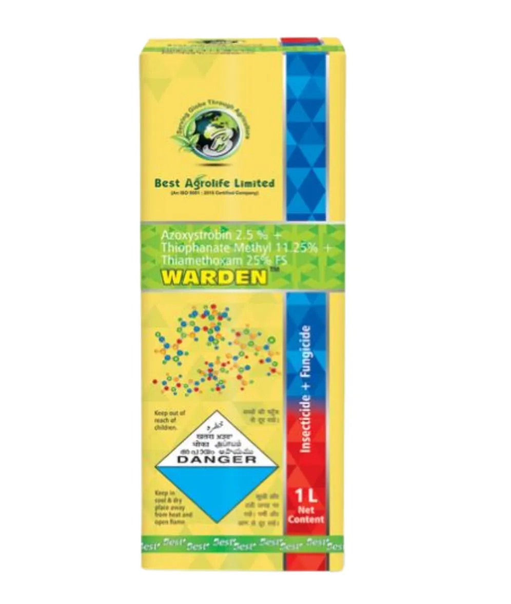 Best Agrolife Warden Azoxystrobin 2.5% + Thiophanate Methyl 11.25% + Thiamethoxam 25% FS, Use For Soybean