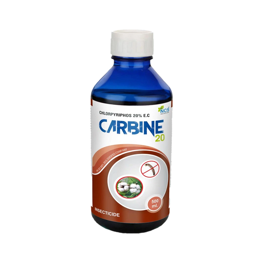 Carbine 20 – Chlorpyriphos 20% EC Insecticide, For Controlling Termite, Aphids, Bollworms, Whitefly & Cut Worm, Hispa, Leaf Roller, Stem Borer