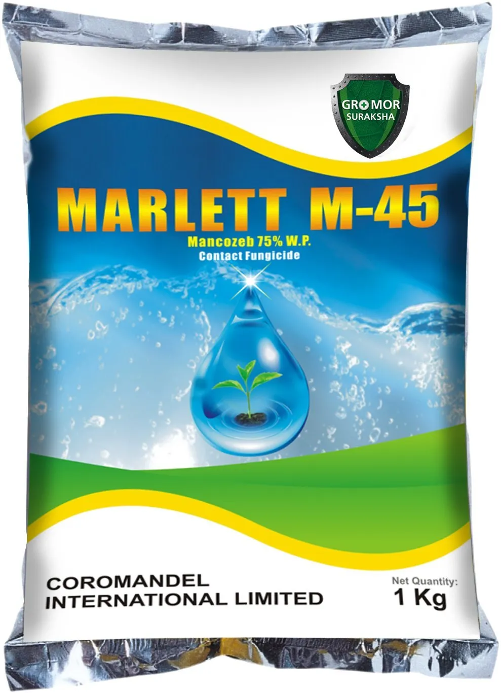 Coromandel Marlett M 45 Mancozeb 75% WP Fungicide, Controls A Wide Range Of Fungal Diseases Across Multiple Crops.