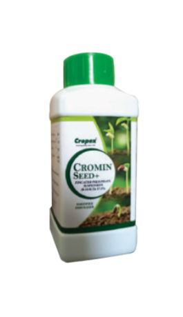 Cromin Seed+ Zincated Phosphate Suspension (NPK 00:14:00, Zn-17.5%) Provides effective nutrient input for early crop growth.