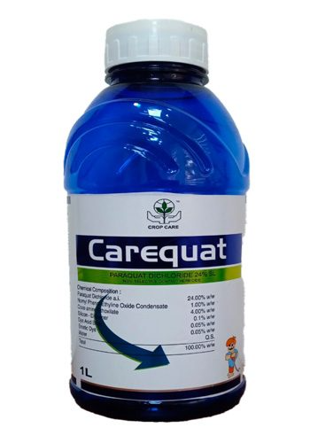 Crop Care Carequat Paraquat Dichloride 24% SL Herbicide, Broad Spectrum, Non Selective and Contact Herbicide