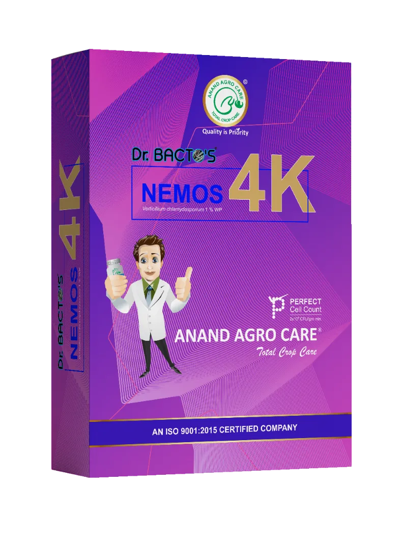 Dr. Bacto’s Nemos 4K, Bio Pesticide and Nematicide, Selective Bioagent and Effectively Controls Soil Borne Nematodes and Diseases on Crops