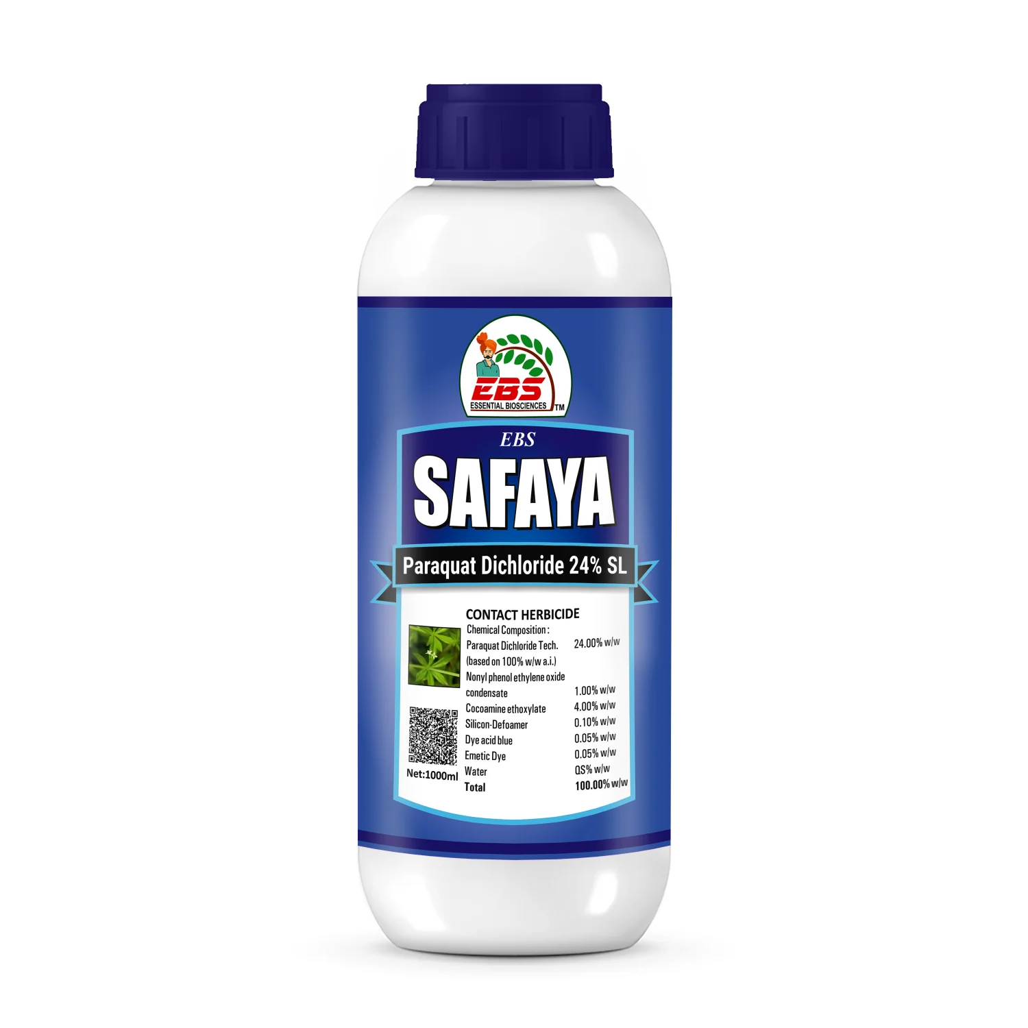EBS Safaya – Paraquat Dichloride 24% SL, Non Selective Contact Herbicide
