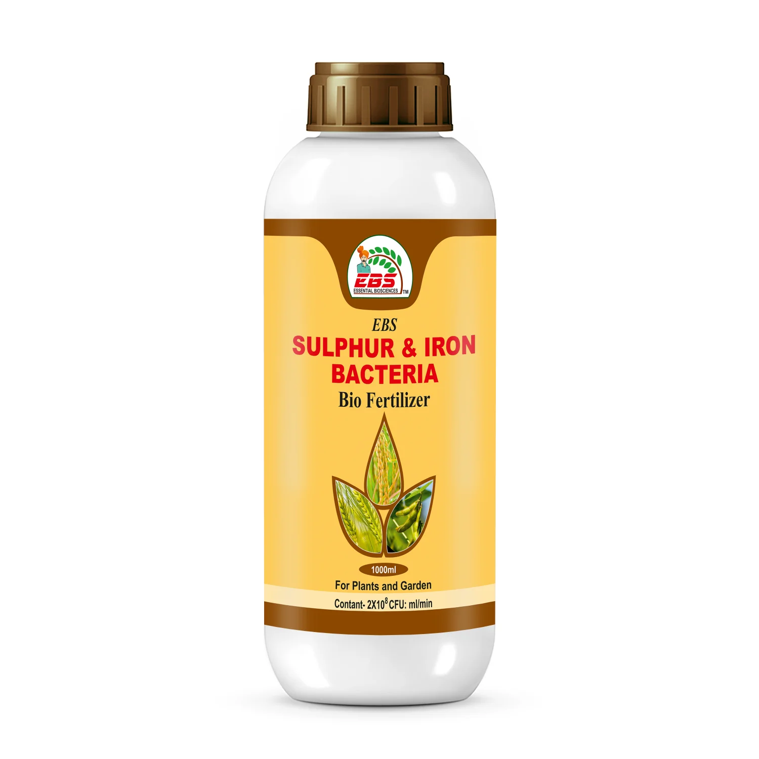 EBS Sulphur & Iron Bacteria Bio Fertilizer, Use for Plants, Crops, Nursery and Home Garden