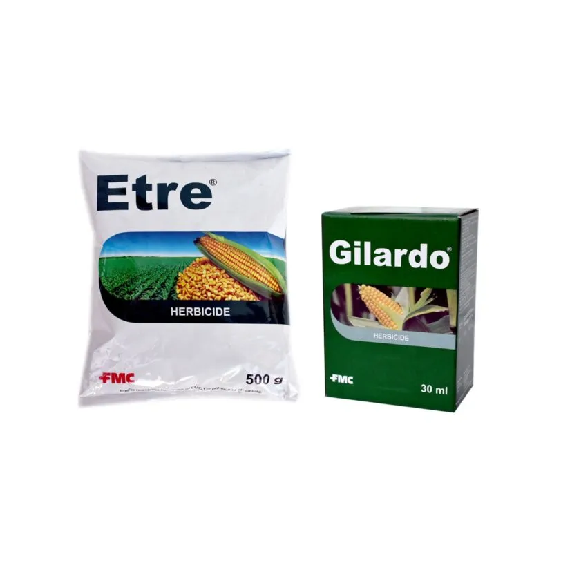 FMC Gilardo (30ml) + Etre (500gm) Topramezone 336 gl Herbicide, Effectively Control Broad Leaf Narrow Leaf Weeds In Maize Crop