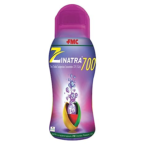 FMC Zinatra 700 (Zinc Oxide Suspension Concentrate 39.5% ww Zinc) , Provides More Zinc To Plants Compared To Traditional Zinc Formulations