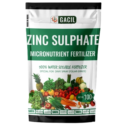 GACIL Super Zinc Sulphate , Zinc 21%, Micronutrient Fertlizer For All Plants And Crops.