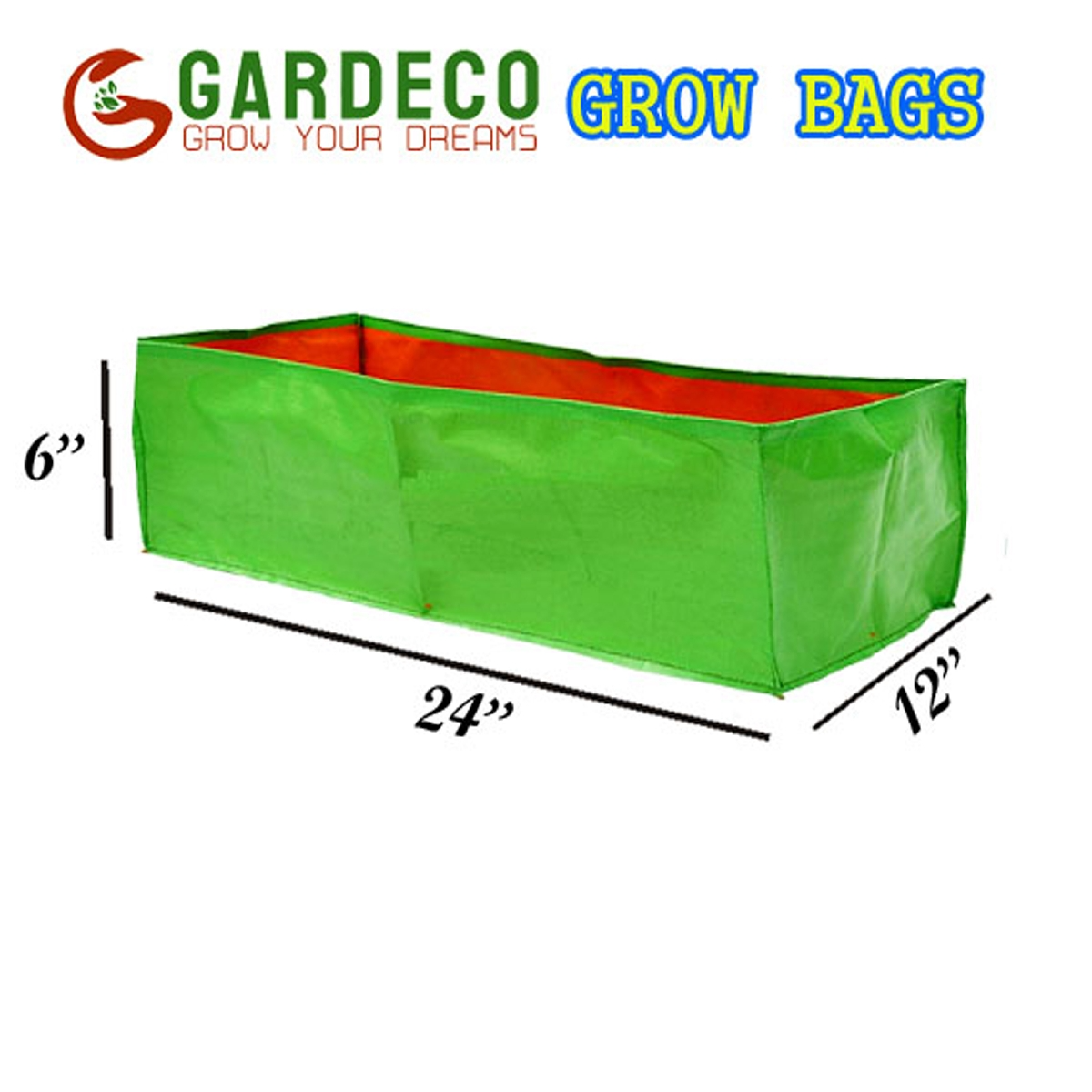 GARDECO 260 GSM HDPE UV Treated Round Type Grow Bags for Vegetable, Flower Plants