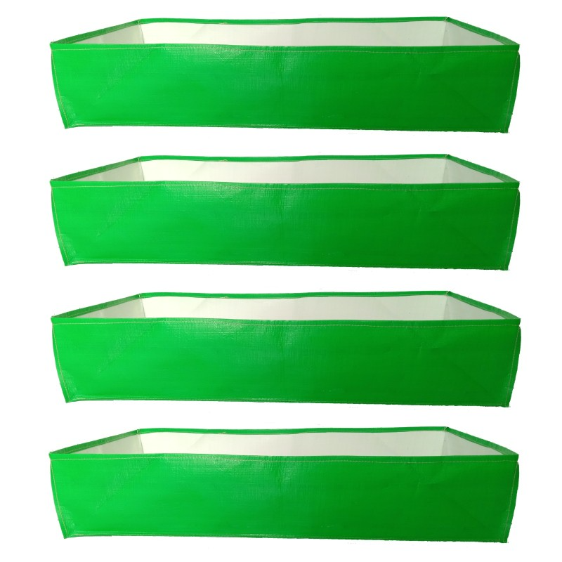 GARDECO 360 GSM HDPE UV Treated Heavy Duty Rectangle Type Grow Bags for Vegetable, Flower Plants
