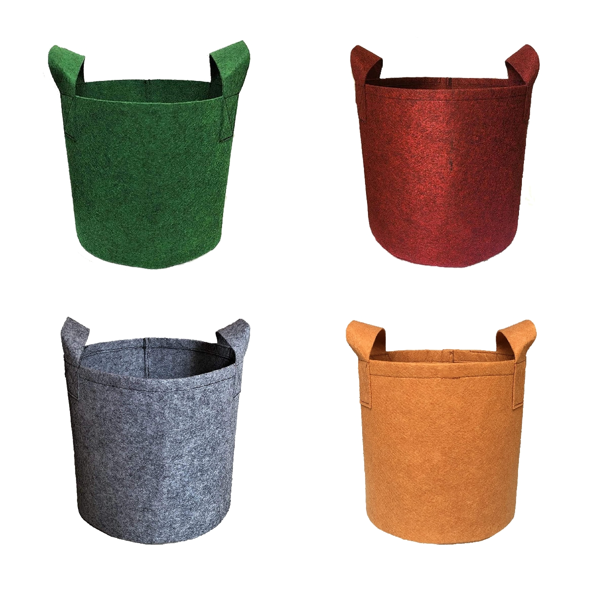 GARDECO Eco Friendly Geo Fabric Non Woven 400 GSM Breathable Multicolor Grow Bags for Terrace Gardening