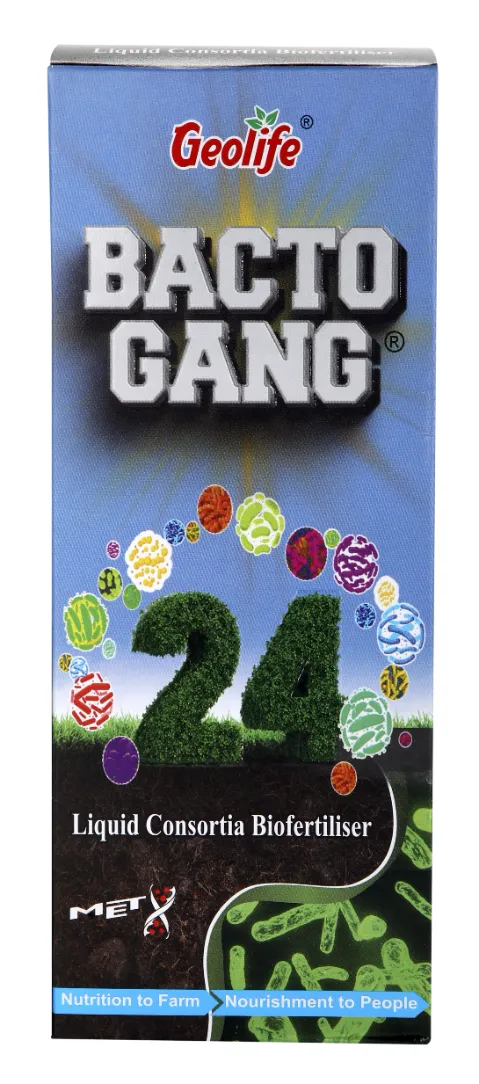 Geolife Bactogang 24 Advance Microbial Bio Fertilizer, Boost Soil Fertility