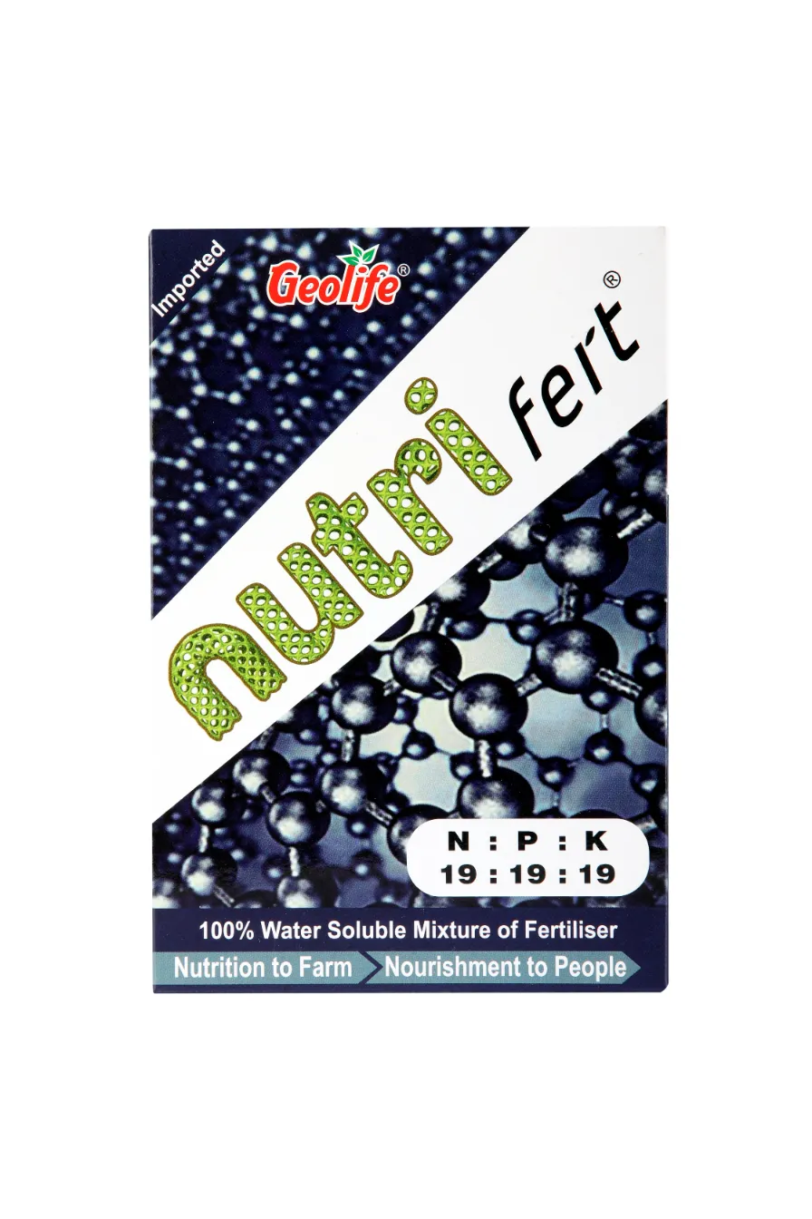 Geolife Nano Fert NPK 19:19:19 Water Soluble Fertilizer For Effective Vegetative Growth