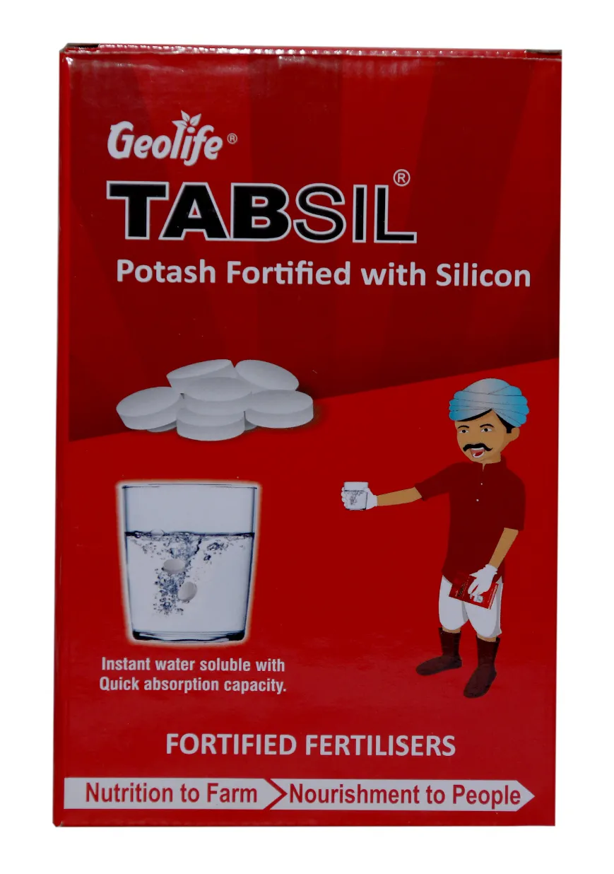 Geolife Tabsil (FA) Effervescent Orthosilicic Acid Tablets, Can Be Use With Any Pesticides Or Fungicide, Provide Immunity To Plant