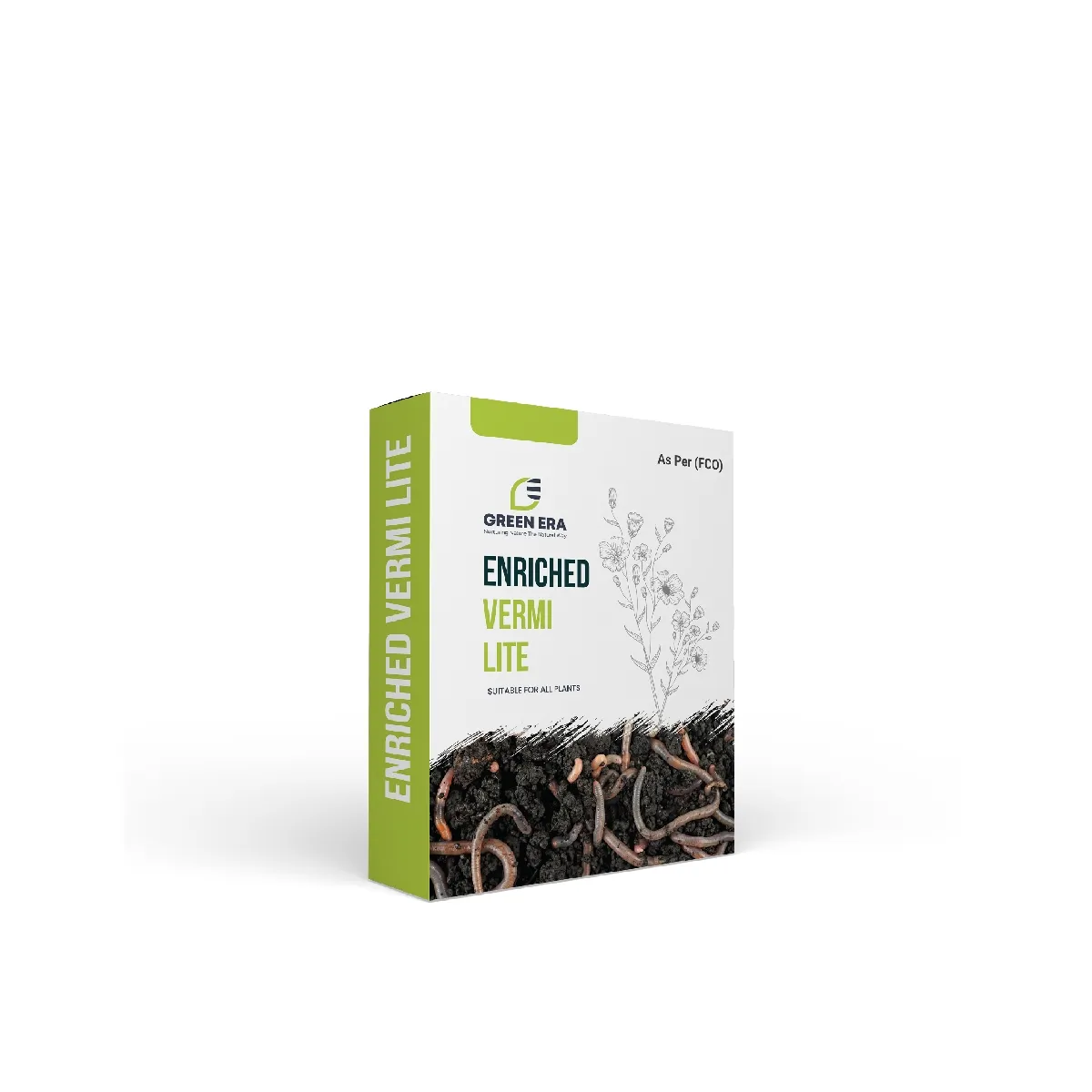 Green Era Enriched Vermi Lite, Organic Ready to Use Vermi Compost Fertilizer, Soil Manure For Plants