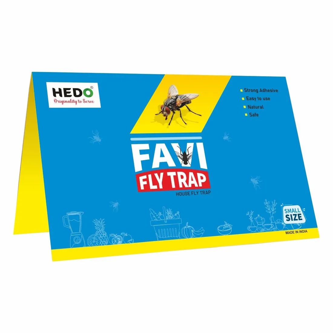 HEDO House Fly Trap (Pack of 10) Glue Trap, Housefly, Insect Trap For Home, Kitchen, Hotels, Bakery Shop, Poultry Flies