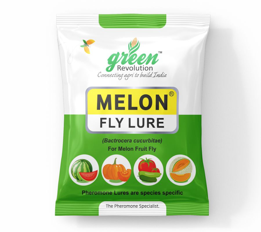 IPM Trap With Melon Fly Pheromone Lure For Controlling Bactrocera Cucurbitae. For Cucumber, Bottle Gourd, Bitter Gourd, Pumpkin, Water Melon