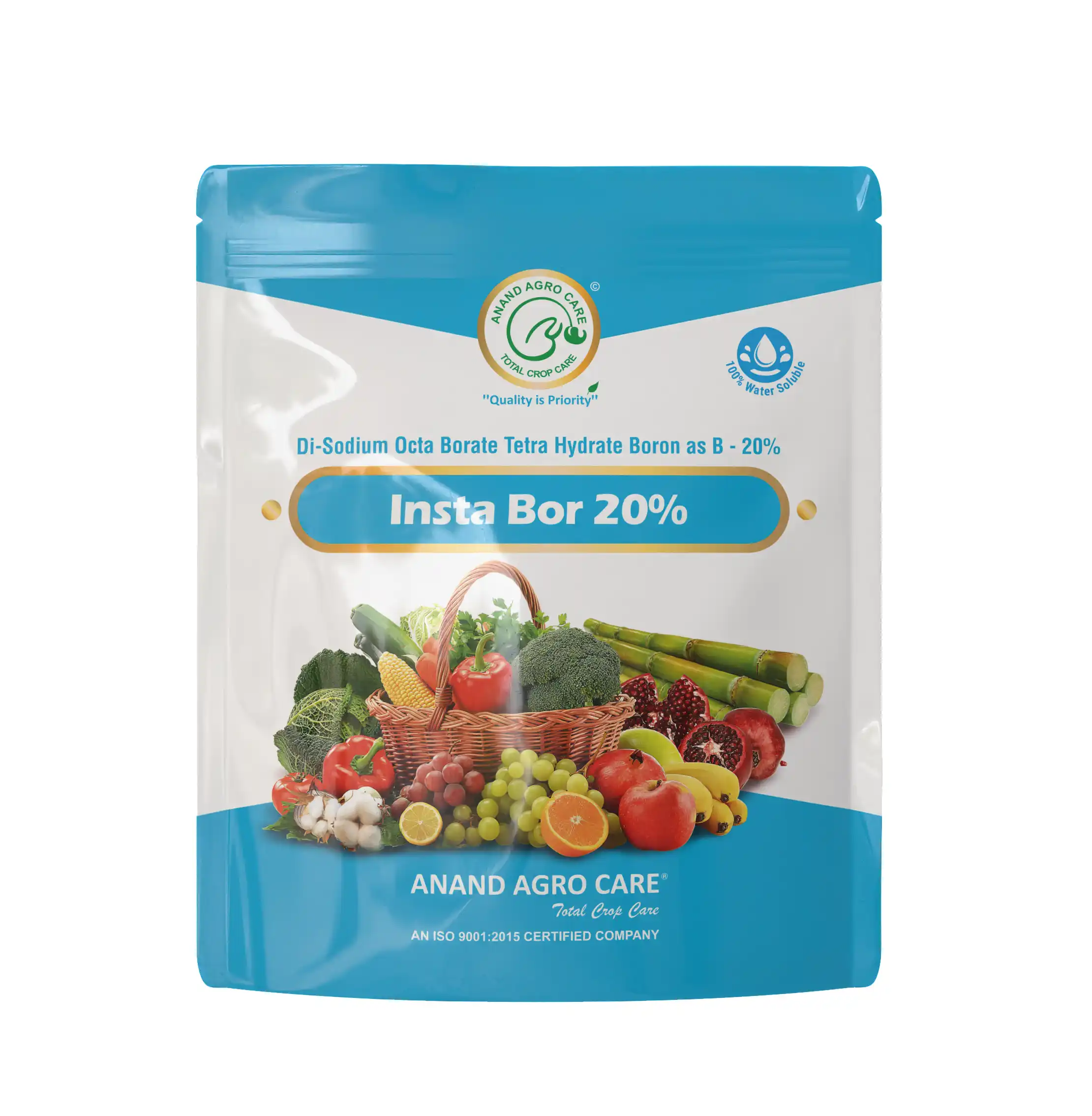 Insta Bor 20% Disodium Octaborate Tetrahydrate, Boron 20% For Development Of Roots, Fruit Growth