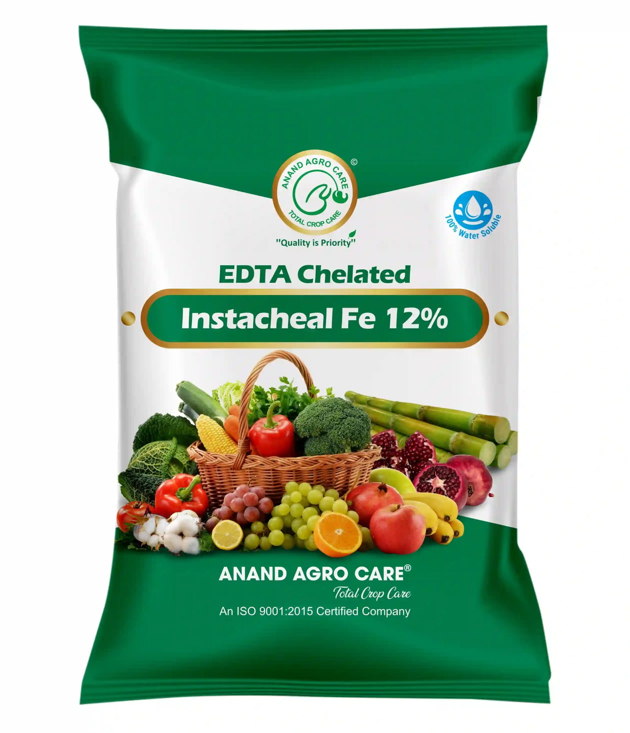 Instacheal Fe 12%, EDTA Chelated Ferrous 12%, EDTA Chelated Iron, Plant Nutrition, Micronutrient Ferrous