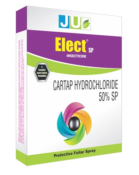 JU Elect SP Cartap Hydrochloride 50% SP Insecticide, Controlling Stem Borer and Leaf Folder Insects in Paddy Crops