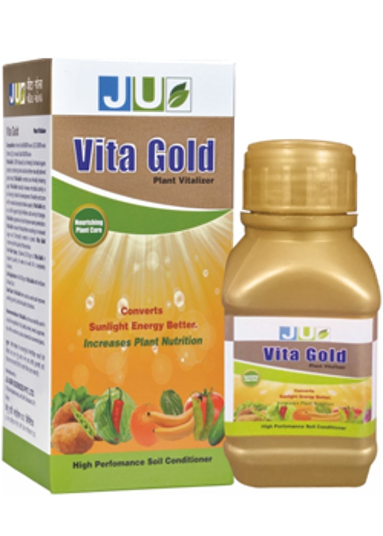 Ju Vita Gold Potassium Humate (68%) and Potassium Oxide (10%), Plant Growth Regulator, Enriched Organic Bio Enhancer