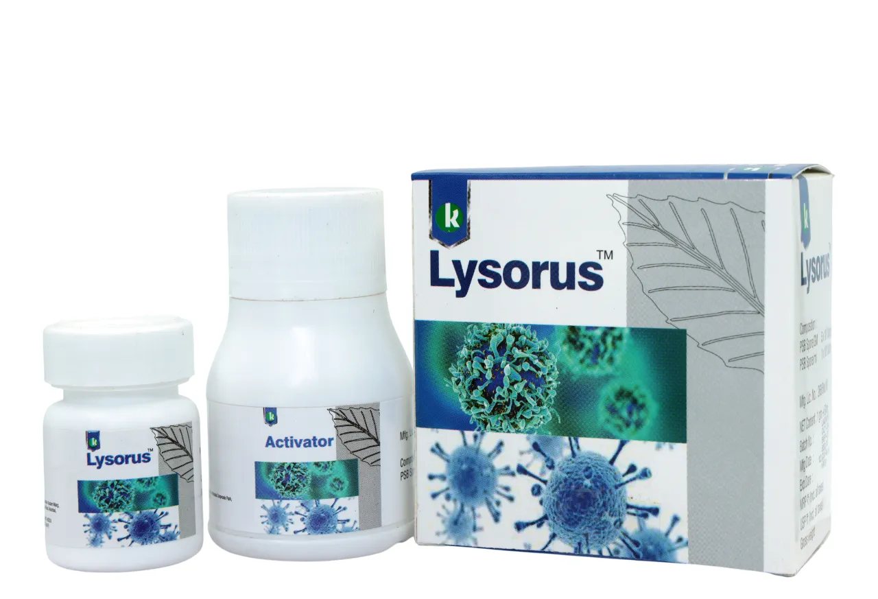Katra Lysorus Anti-Virus and Anti-Bacteria (1 GM Lysorus Powder + 50 ML Activator)