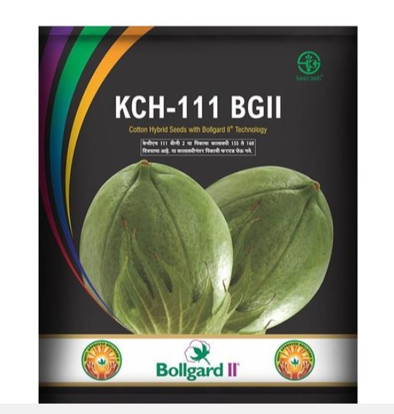 Kaveri Seeds KCH-111 BG II Cotton Seeds, Tall Open Plant Large Bolls (475 Gm)