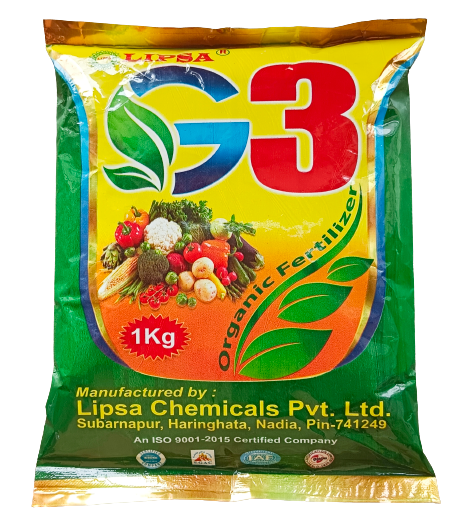 Lipsa G3 Organic Fertilizer and PH Controller, Seaweed 30%, Calcium 30%, and Gypsum 40%, Used for All Type of Vegetables, Fruits, Flower Plants