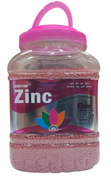MD Biocoals Grotop Zinc, Microbial Zinc Fertilizer, Suitable for Wide Range of Crops, Cereals, Pulses, Oilseeds, Vegetables, And Fruits