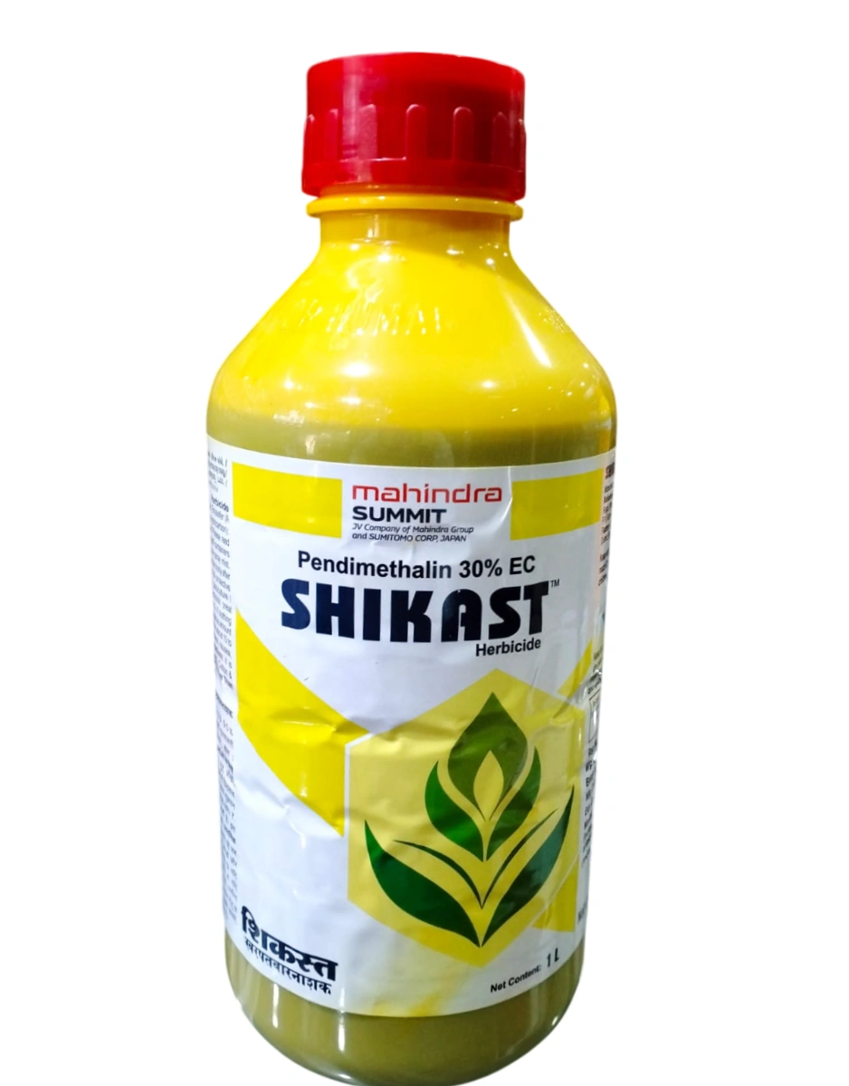 Mahindra Shikast Pendimethalin 30% EC Selective Herbicide, Powerful Pre Emergent Herbicide