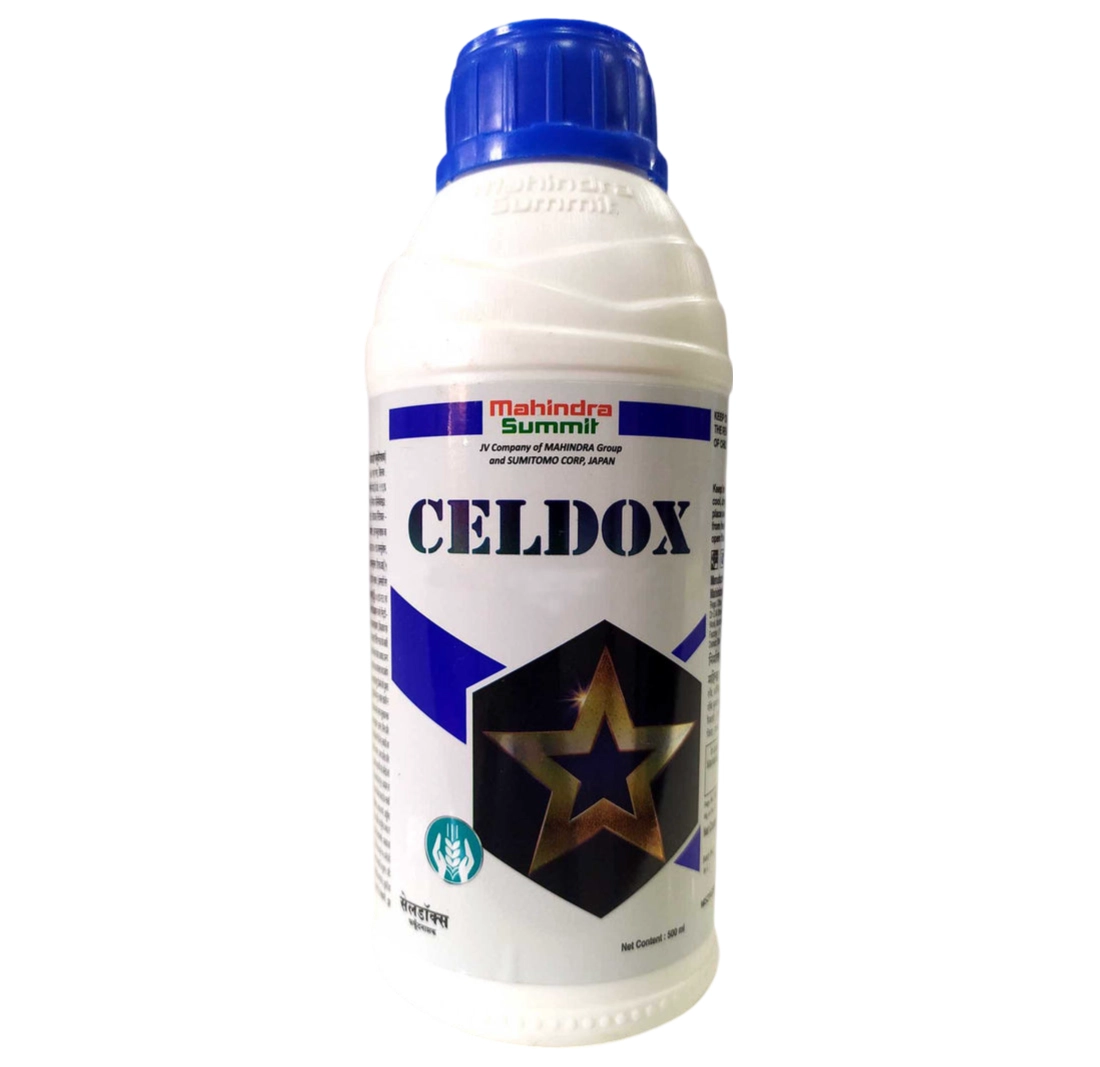 Mahindra Summit Celdox Azoxystrobin 18.2% + Difenoconazole 11.4% SC Fungicide, For Superior Disease Control in Fruits and Vegetables