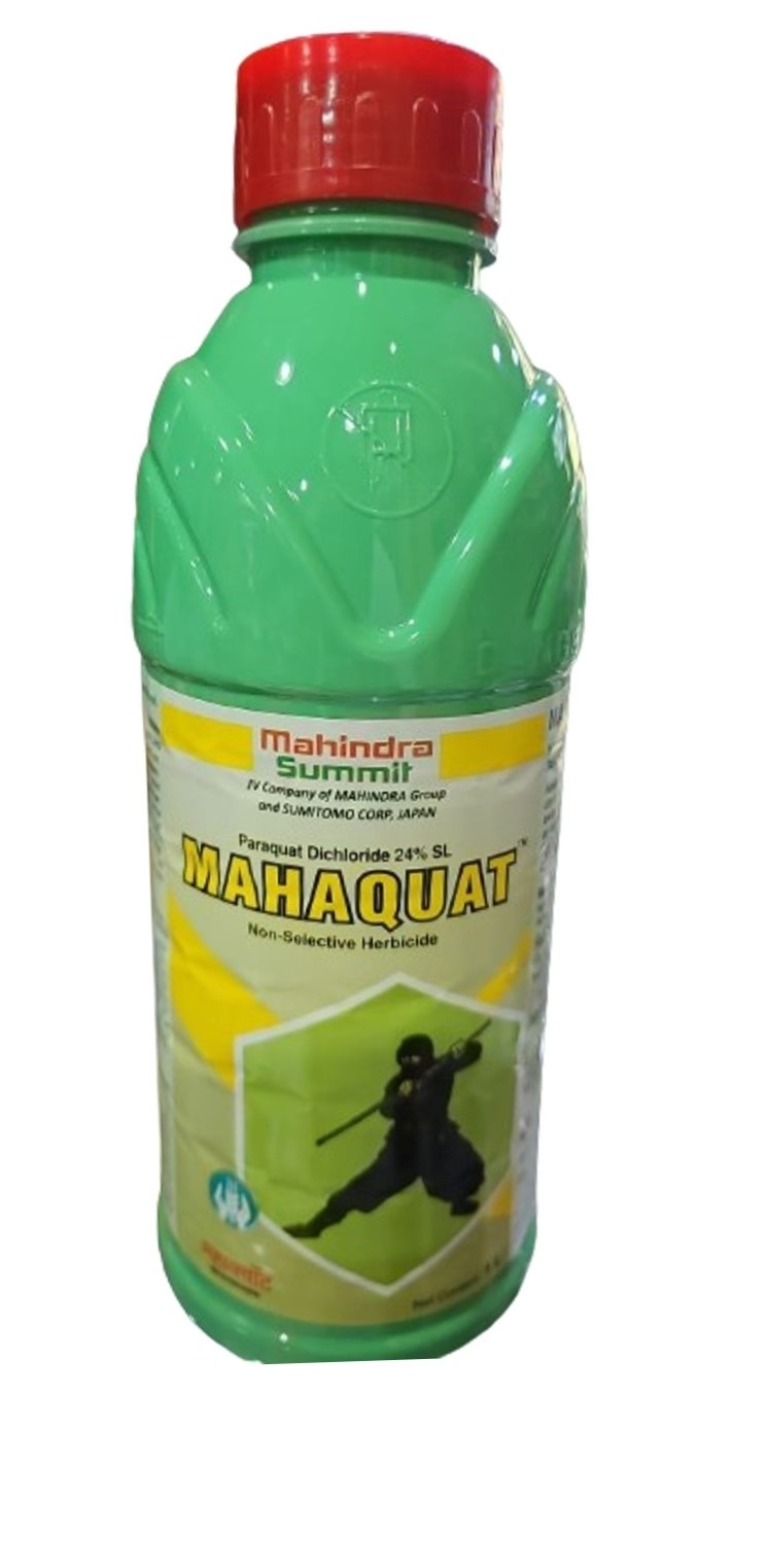 Mahindra Summit Mahaquat Paraquat Dichloride 24% SL Herbicide, Broad Spectrum, Non Selective Contacts Herbicide