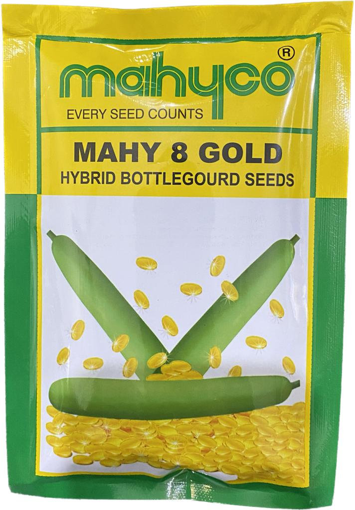 Mahyco Mahy 8 Gold (MHBG-8) Hybrid Bottle Gourd Seeds, With Cylindrical Shape