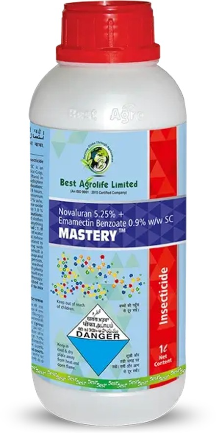 Mastery Novaluron 5.25% + Emamectin Benzoate 0.9% SC Insecticide , Broad Spectrum Insecticide