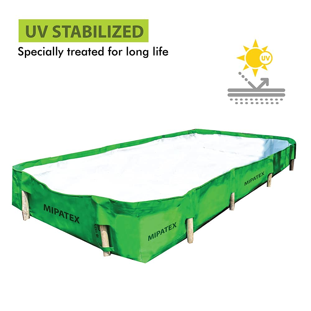 Mipatex HDPE Azolla Bed for Cultivation, 100% Virgin Material, Waterproof Garden Growing Bed – Aquatic Fern UV Stabilized Grow Bed (Green Color)