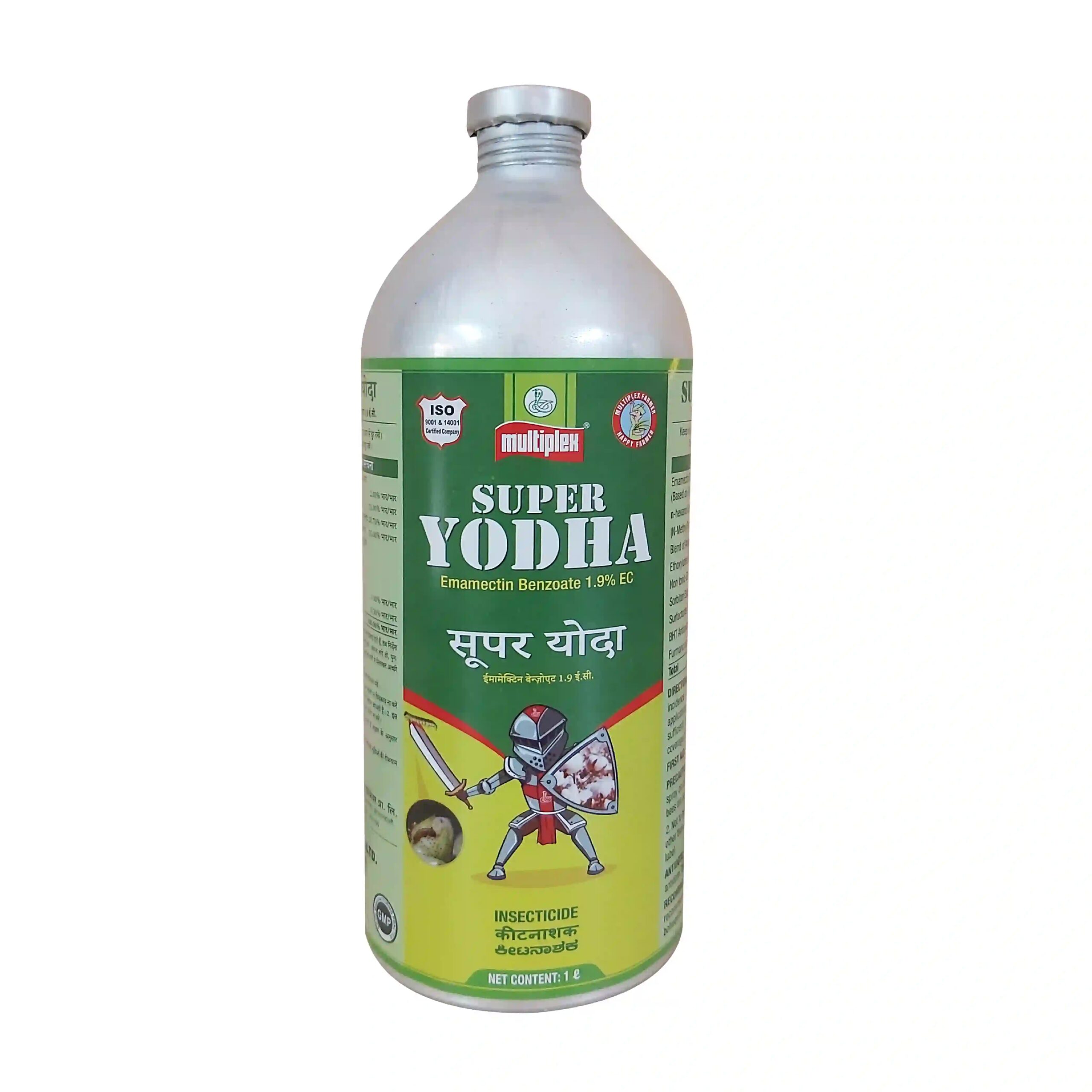 Multiplex Super Yodha Emamectin Benzoate 1.9% Insecticide, Broad Spectrum Insecticide, Use For Cotton, Okra, Cabbage, Brinjal, Chickpea and Chilli