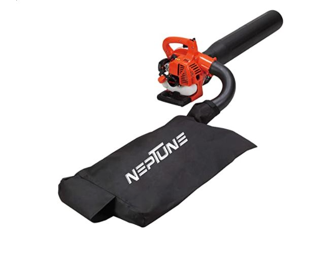 NEPTUNE 2 in 1 High Performance Vac Mulcher with 26 CC 2 Stroke Engine Leaf Blower, Medium, Red and Black