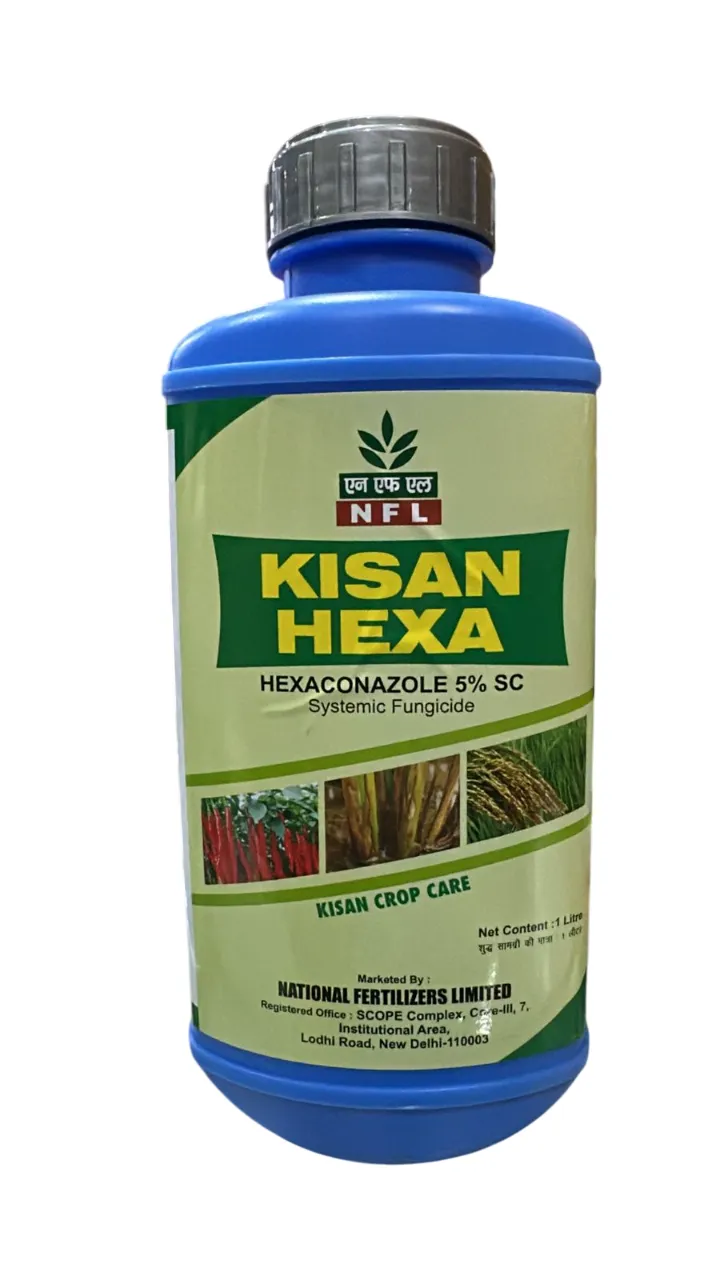 NFL Kisan Hexa Hexaconazole 5% SC Systemic Fungicide, Protection Against a Wide Range of Fungal Diseases