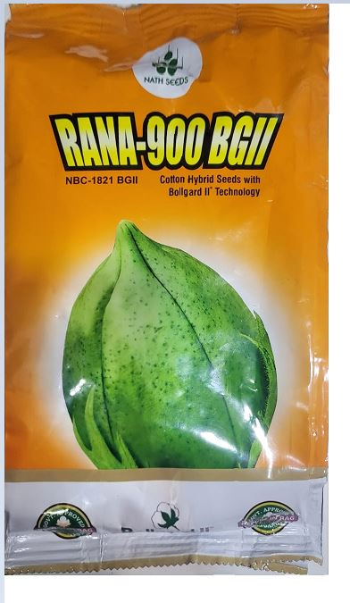 Nath Bio Genes NBC-1821 Rana-900 BG II Cotton Seeds, Newly Launched Variety (475 Gm)