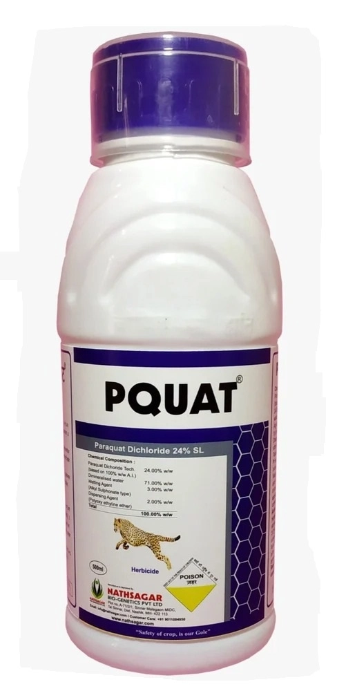 Nathsagar PQUAT Paraquat Dichloride 24% SL Herbicide, Non Selective Contact Herbicide